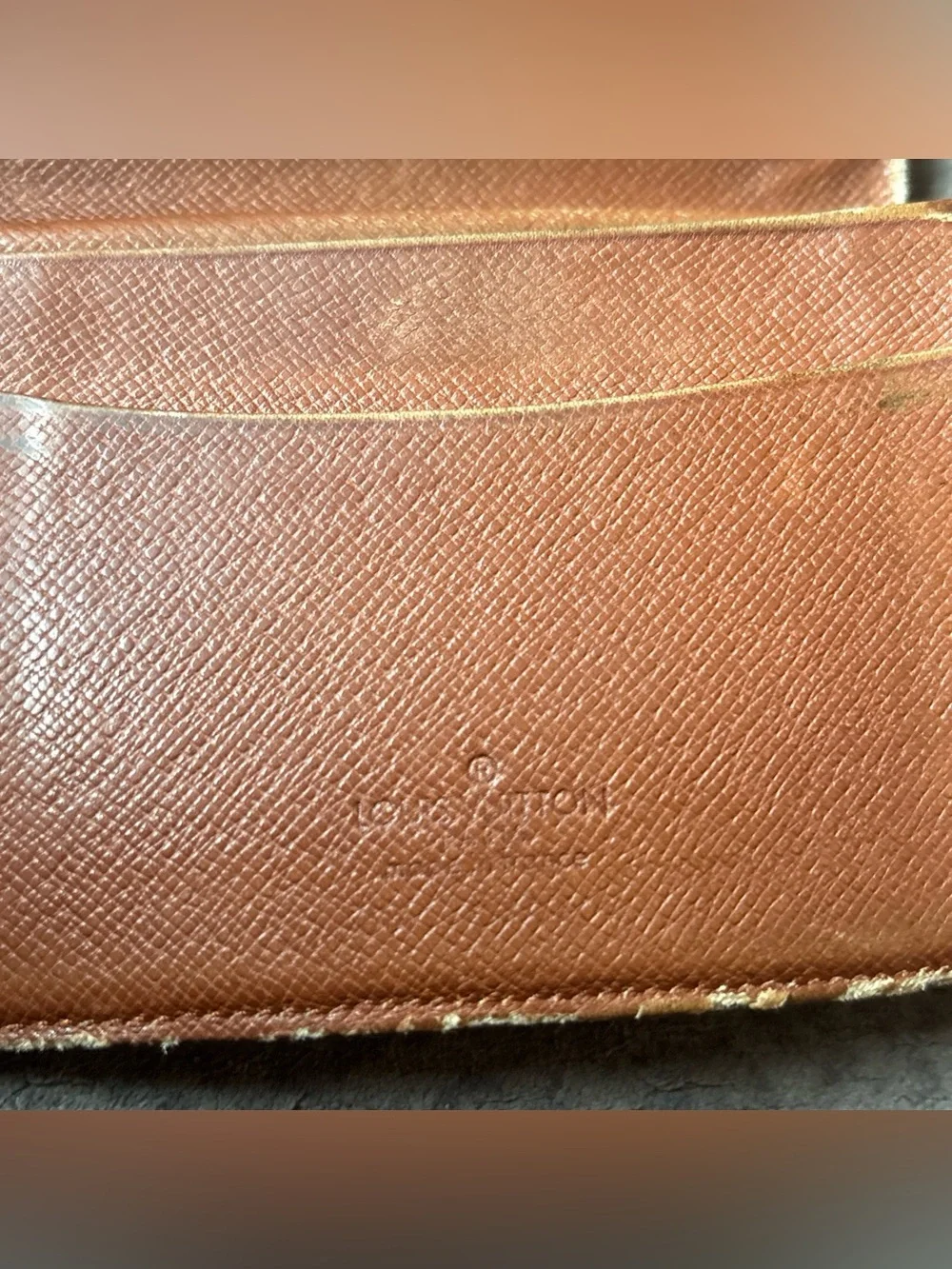 Louis Vuitton LV Monogram Bifold ID Holder & Credit Card Wallet Brown Authentic